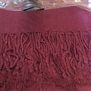 Burgundy Pashmina Scarf